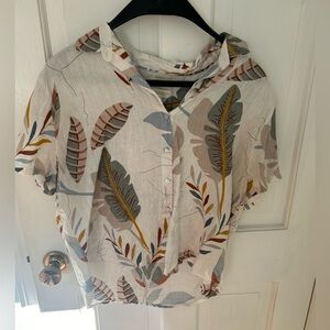 100% linen Hawaiian top
